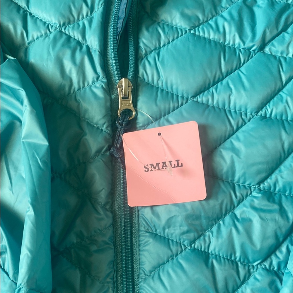 Free Country Blue/ green Quilted Jacket Lightweight, color jade mist - Picture 4 of 12